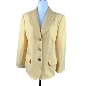 BASLER  Butter Yellow Wool Blazer